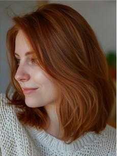 12" Ohne Pony Glatte Kupferne Lace Front Perücken Aus Echtem Menschenhaar