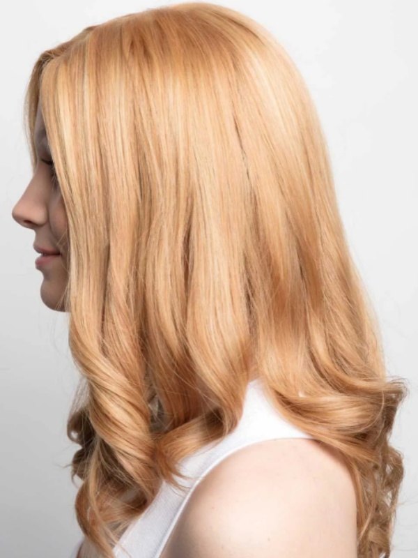 Glamouröse 16" Gewellte Lace Front Perücken Aus Echthaar Ohne Pony