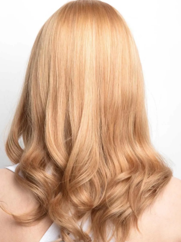 Glamouröse 16" Gewellte Lace Front Perücken Aus Echthaar Ohne Pony