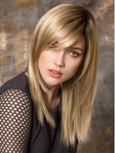 Blond Lang Gerade Spitzefront Perücken